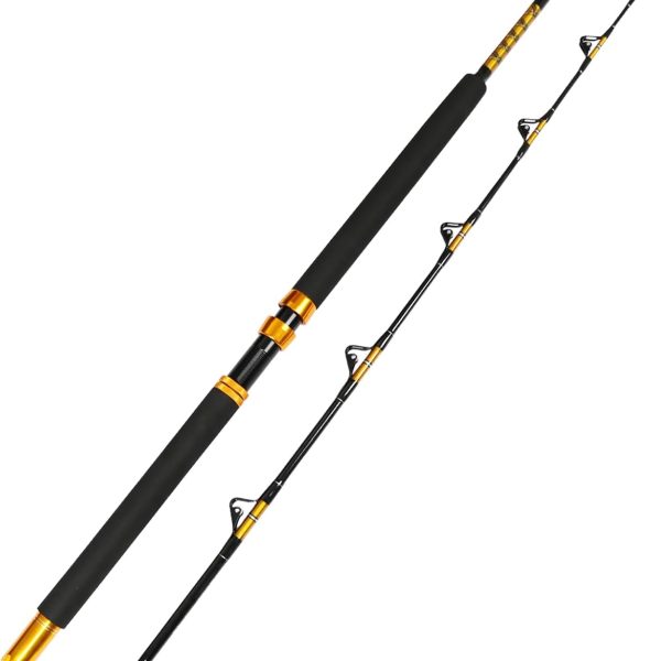 Heavy-Duty Offshore Trolling Rod, Available in One-Piece and Two-Piece Designs