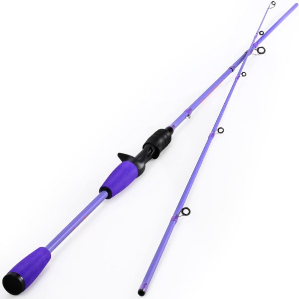 IM6 Graphite Spinning and Casting Fishing Rod with EVA Grip and Hook Keeper