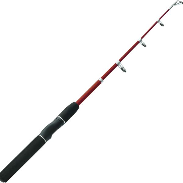 Durable Spinning Fishing Rod with Z Glass Blank EVA Handle Shock Resistant Guides and Medium Power Action