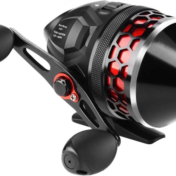 Easy Cast Spincast Fishing Reel with Push Button Casting System Reversible Handle and Smooth Retrieve for Freshwater Fishing
