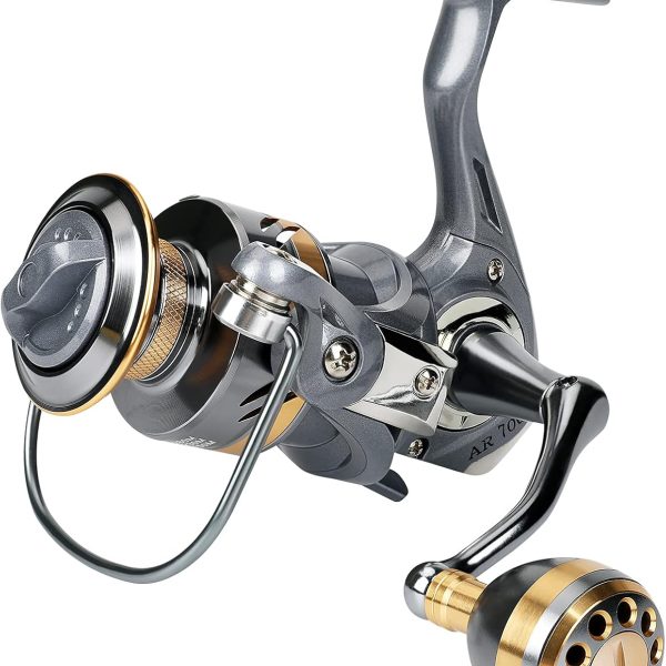 Lightweight Surf and Inshore Spinning Fishing Reel Smooth Heavy Duty Reel for Catfish Freshwater and Saltwater Fishing