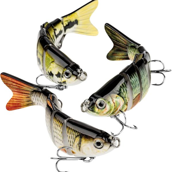 Multi-Jointed Swimbait Fishing Lure with Realistic Movement for Freshwater and Saltwater Angling